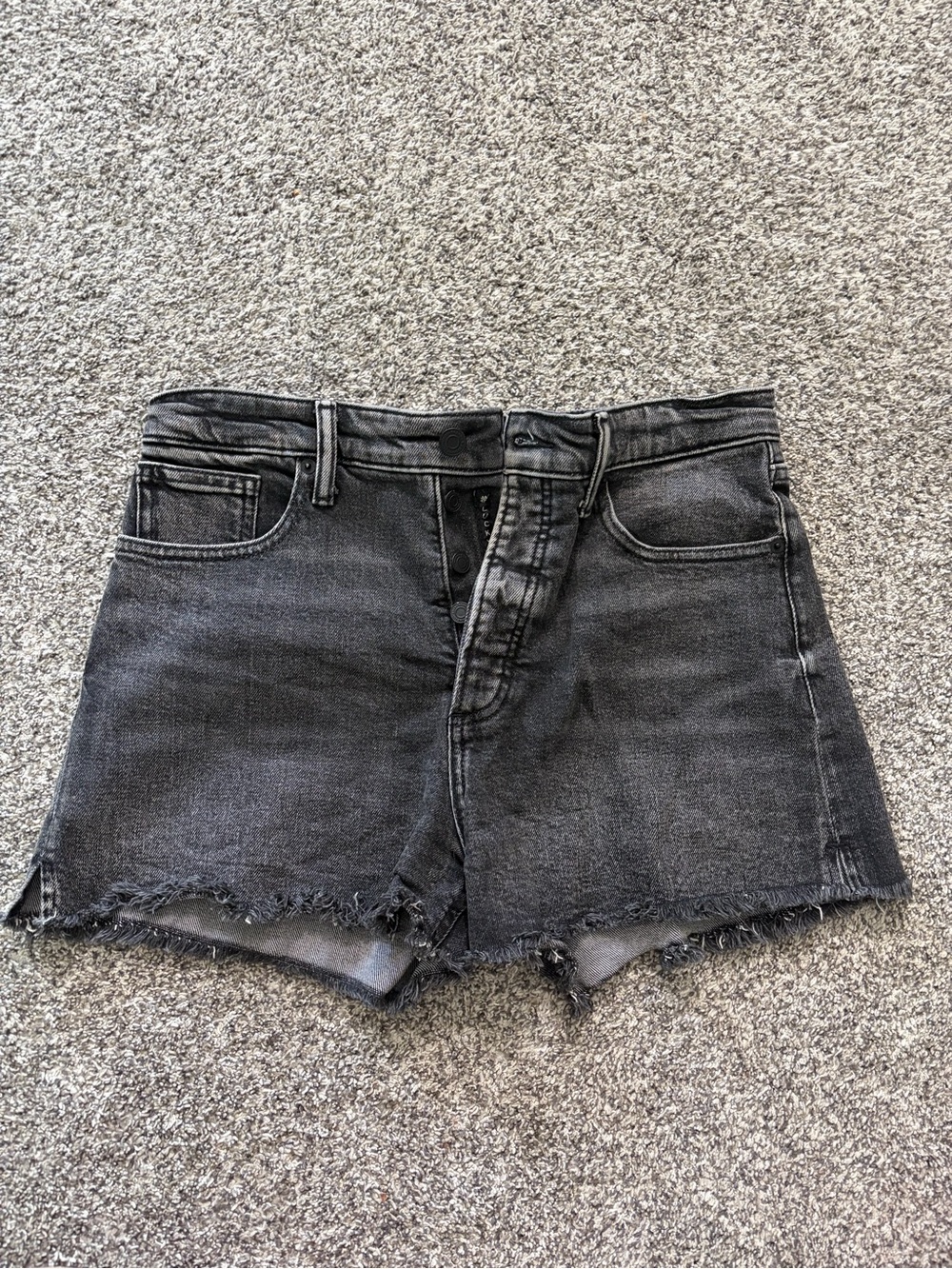 Women’s lucky brand Washed Black Denim Cutoff Shorts